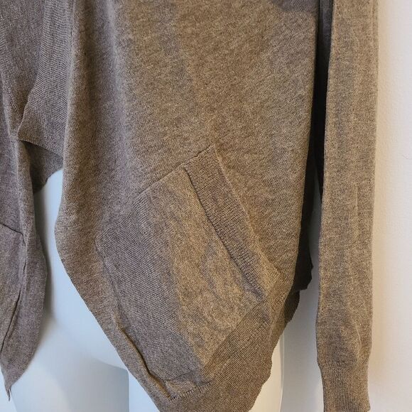NWT GAP Brown Lightweight Open Cardigan L - Picture 5 of 7